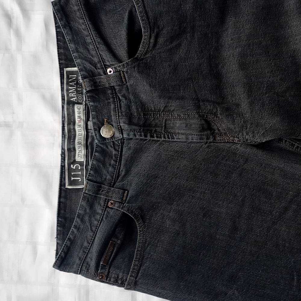 Armani Collezioni Grey Slim fit Medium Waist Straight and Tight Leg Jeans